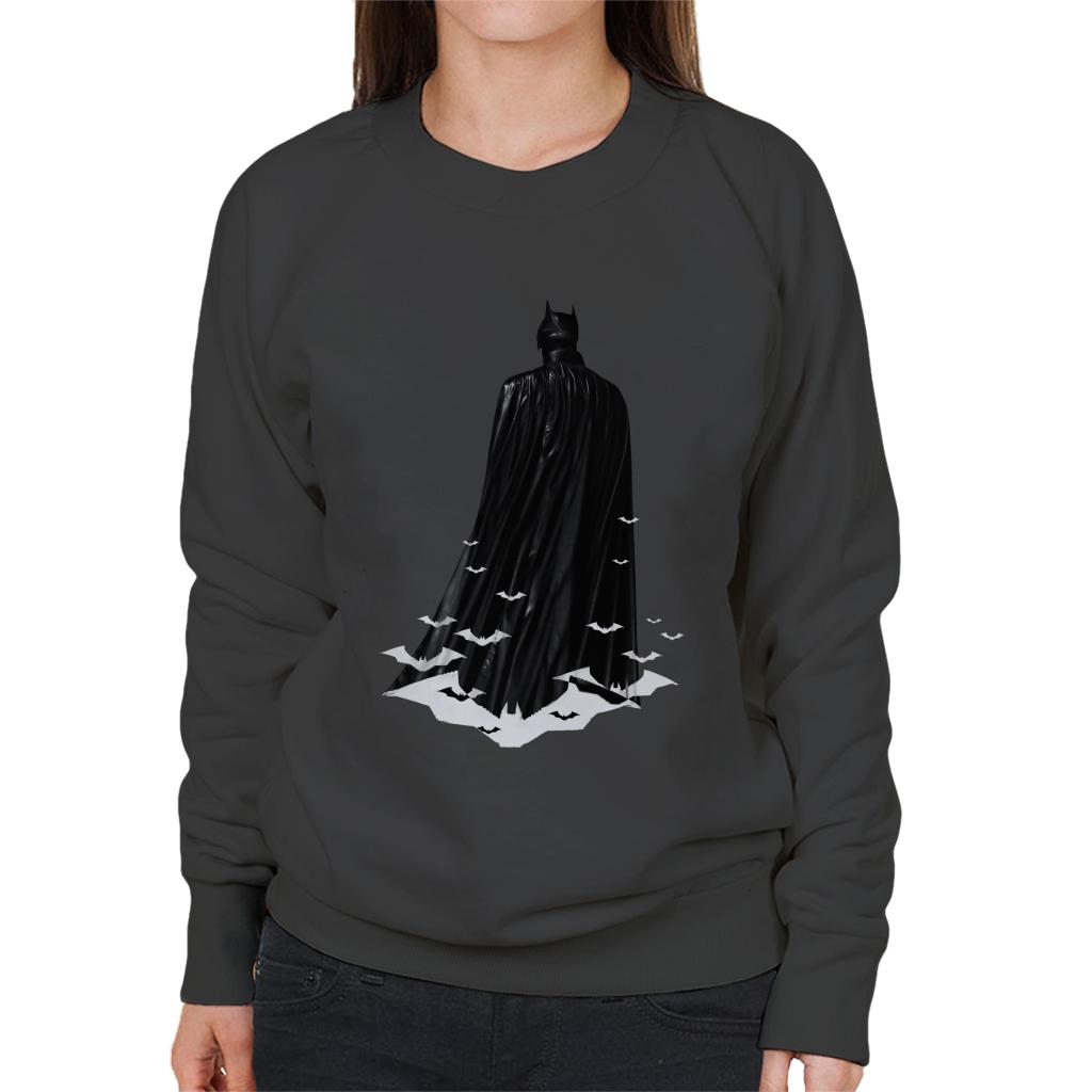 The Batman Cape White Bat Signals Women's Sweatshirt product image 1