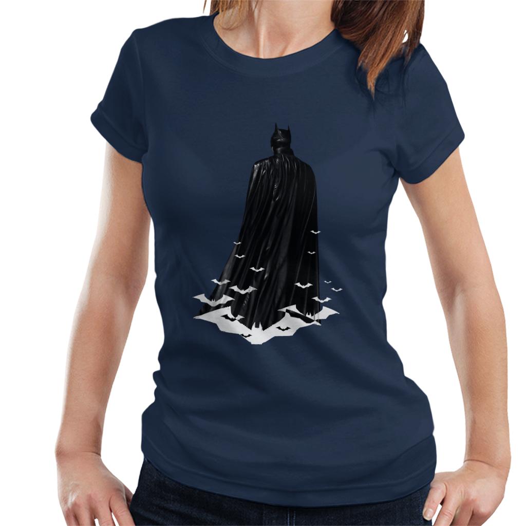 The Batman Cape White Bat Signals Women's T-Shirt product image 4