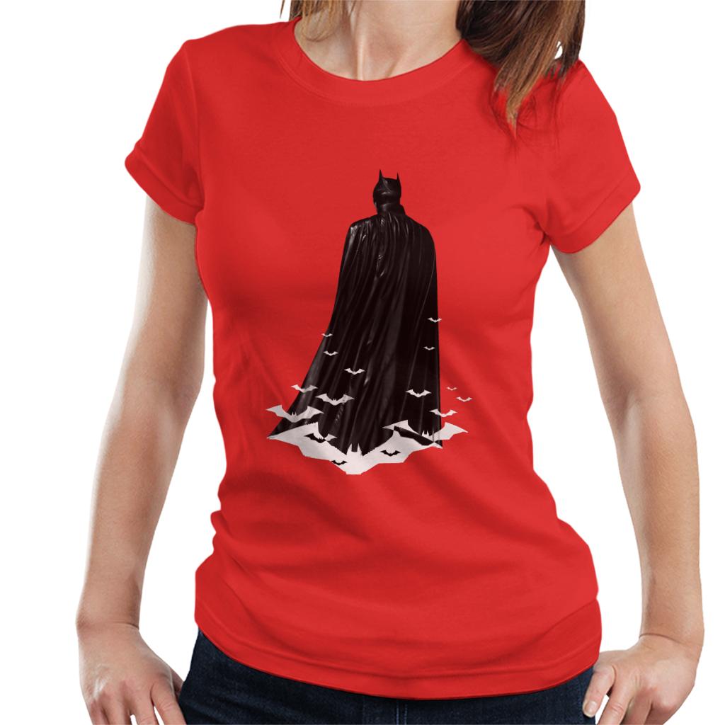 The Batman Cape White Bat Signals Women's T-Shirt product image 6