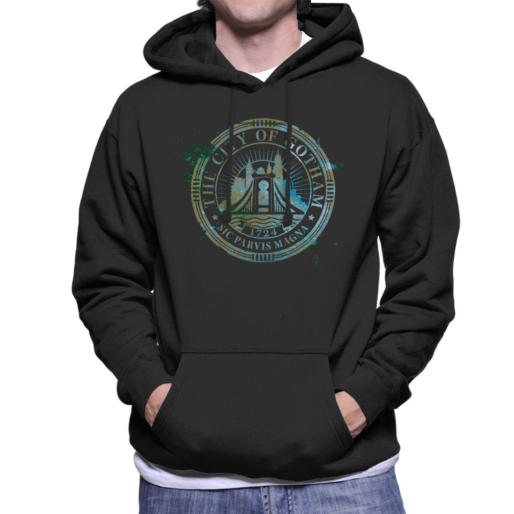 The Batman City Of Gotham Badge Men's Hooded Sweatshirt product image 1