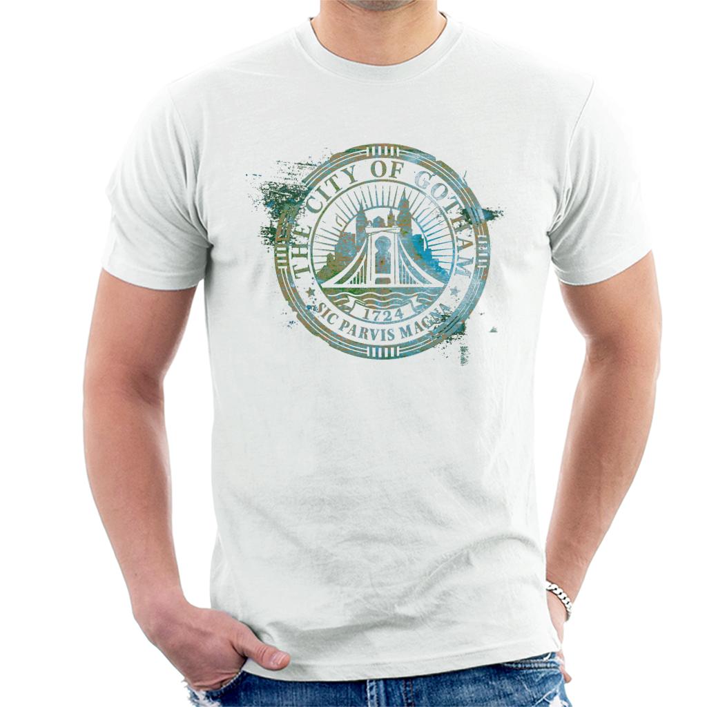 The Batman City Of Gotham Badge Men's T-Shirt product image 4