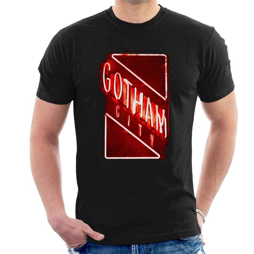 The Batman Gotham City Neon Light Men's T-Shirt product image 1