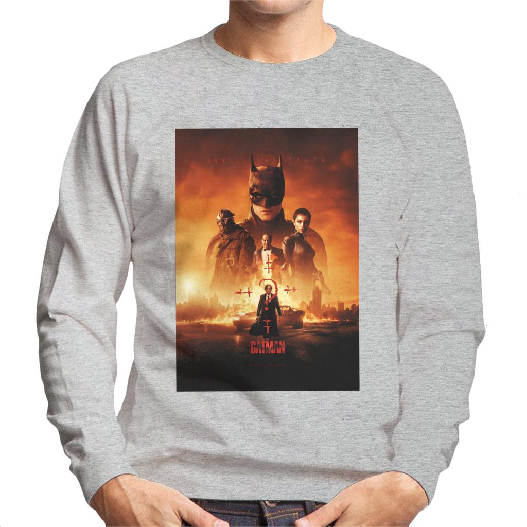 The Batman Poster Unmask The Truth Men's Sweatshirt