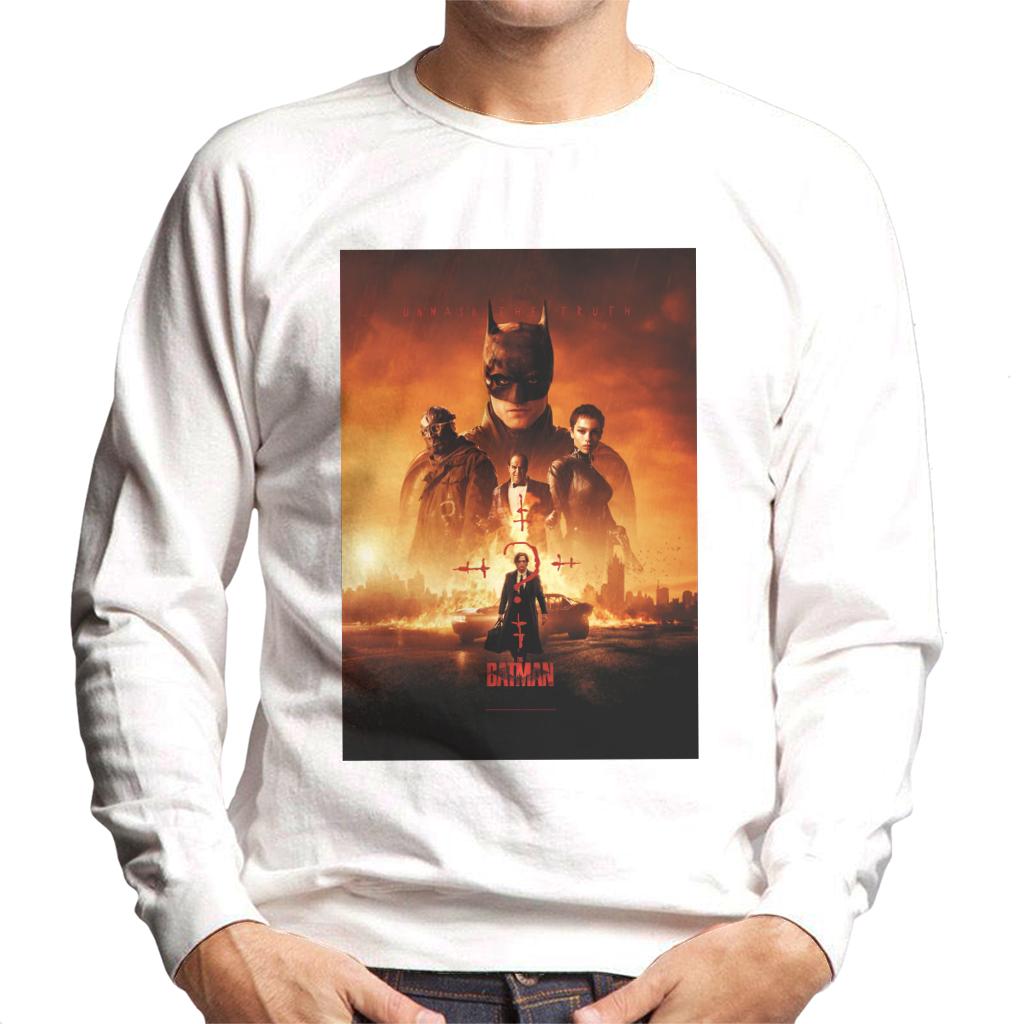 The Batman Poster Unmask The Truth Men's Sweatshirt