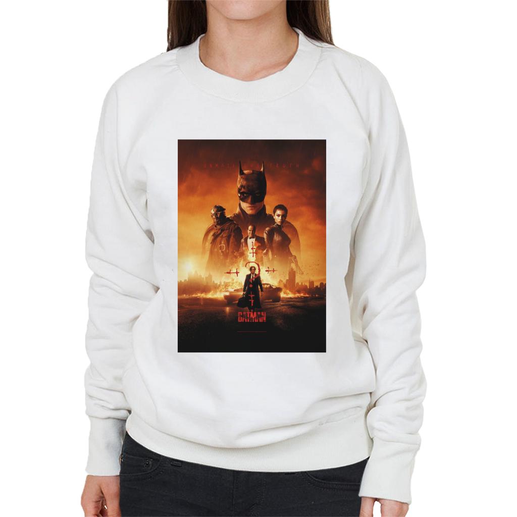 The Batman Poster Unmask The Truth Women's Sweatshirt